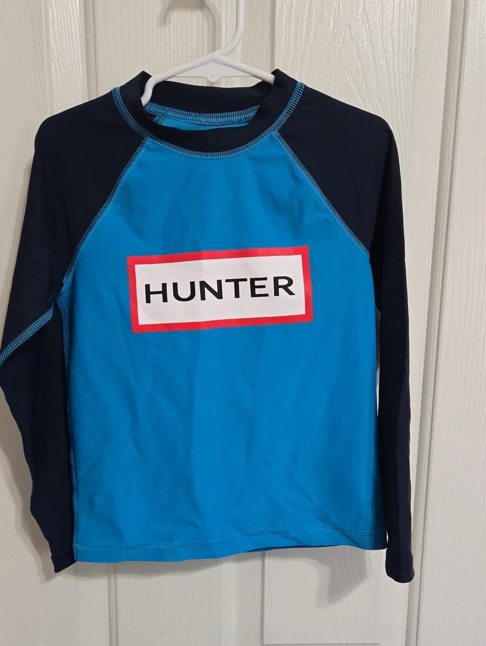 Hunter blue rash guard
